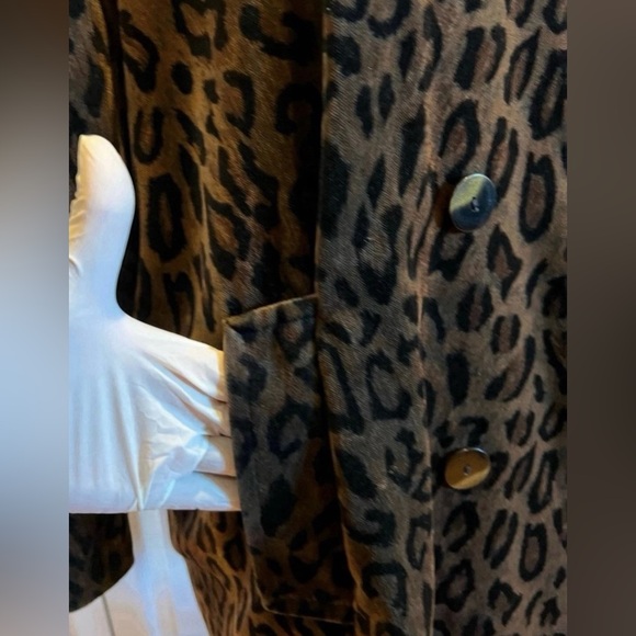 CHIVALRY Vintage De Ball Velvet Animal Print Coat 🐆🧥 - Picture 4 of 11